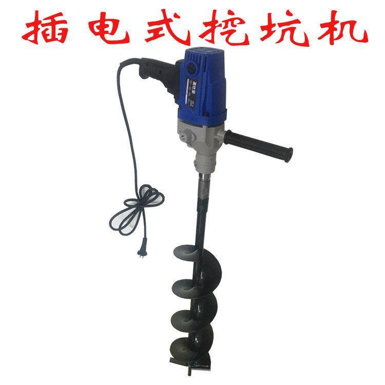 电动地钻土钻土孔钻头钻杆大棚树施VFL肥果机挖坑机打坑打钻洞其
