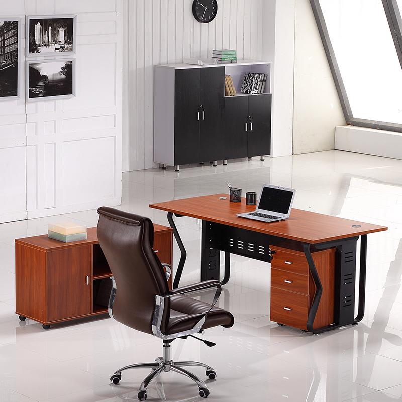 单人台式1.米1.68米2.0桌米办公电脑桌职员桌写字台钢PVB架由自组