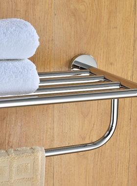 浴室置物架304不架61215架钢毛巾杆不易锈生锈浴室毛巾挂件