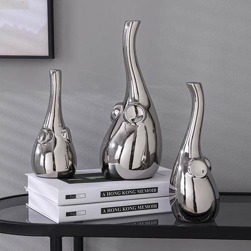 简约抽象大摆象件轻奢工艺品家居电酒柜客厅摆EDY视柜件装饰