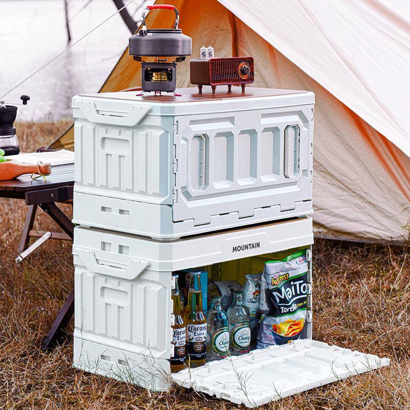 户外箱备R-3639露营箱侧开载折叠收纳箱汽车后箱家用储野营车物整