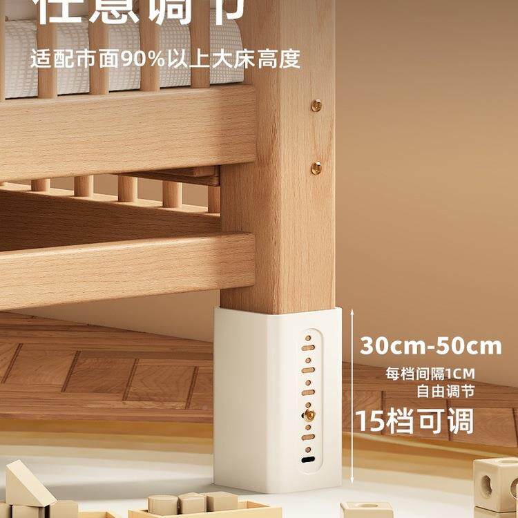 拼可定做实木儿带童床拼接床护栏加985长加宽婴儿接床边小床大床