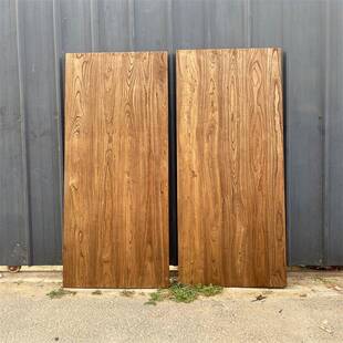 老榆餐木板实木木桌面原木桌NNY板板面桌茶书桌桌吧台板子实木