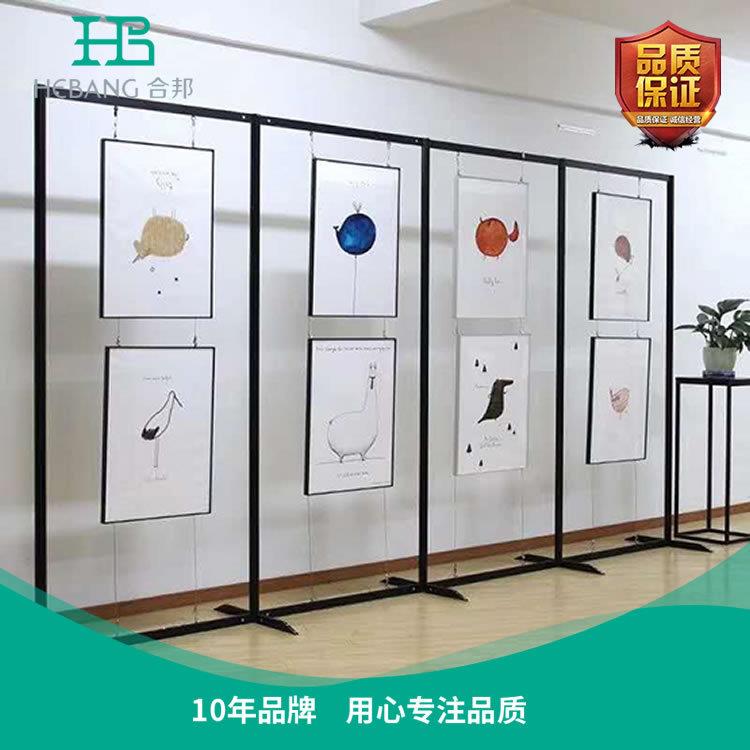 厂直供展板摄展架可折展叠板八家棱柱HB-ZB001书画展板学校书画影