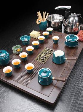 茶用具套装公家整办套功全夫0312003陶瓷自动四合一办公室茶台实