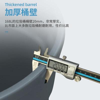 户大外垃圾桶商用容量轮子号大F95TH5SS环卫厨房带潲水餐饮泔水桶