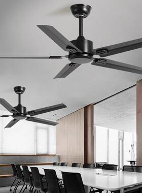 古大力静音工业风黑色复铜遥吊扇餐风厅XSY017客厅家用控商用无灯