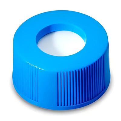 186005829沃特世浅蓝色瓶盖预切割密封圈螺纹口样品瓶盖12x32mm