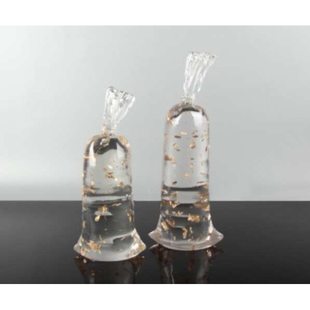 现代简约创意金箔水袋子样板房售楼处桌面茶几电视柜软装饰品摆件