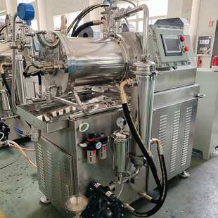 30L高端棒块式陶瓷纳米砂磨机磷酸铁锂油墨色浆新材料卧式砂磨机