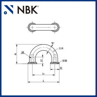 NBK UFFS 不锈钢指状U型拉手数控机床门把手机械配件零件厂家直供