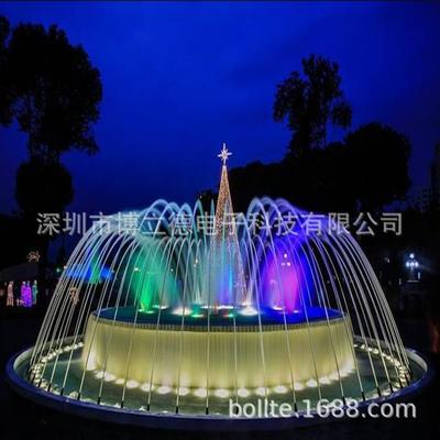 制作安装小型室外花园喷泉数字水景设备音乐喷泉泳池喷泉跑泉
