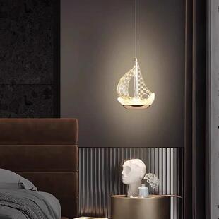 楼梯吊灯简约创意新中式复式楼别墅中空客厅挑空旋转一帆风顺吊灯