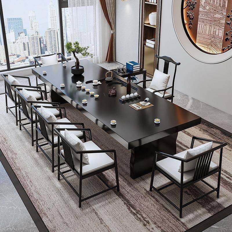 中式实木客厅茶桌公司会议室高端大板桌家用茶几现代组合泡茶桌椅,纺织面料/辅料/配套,纺织机械配件,淘宝优惠券,粉丝福利购,淘宝优惠卷