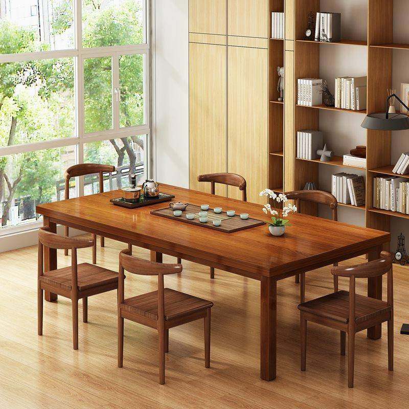 北欧餐桌家用长方形大书桌客厅饭桌小户型实木腿大板桌餐桌椅组合,智能设备,其他智能设备,淘宝优惠券,粉丝福利购,淘宝优惠卷