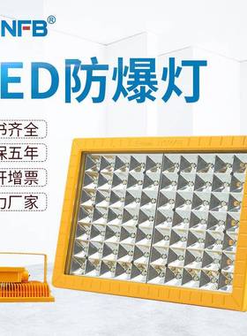 LED防爆灯50W100W150W200W工厂车间应急照明灯防爆投光灯路灯