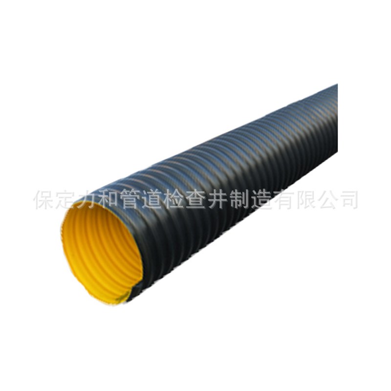 钢带波纹管厂家 钢带增强HDPE螺旋波纹管