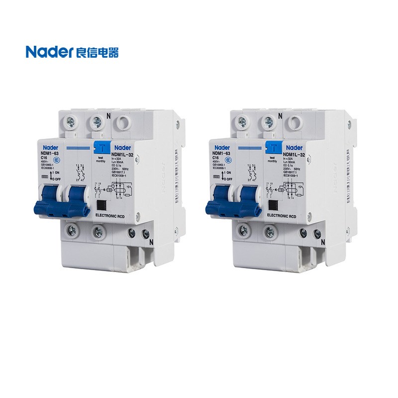 Nader 上海良信电器漏电断路器 小型漏电开关 NDB2LE-63