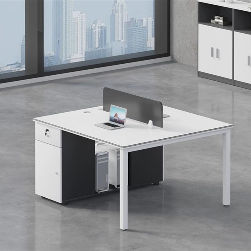 职员办公桌椅组合简约四人位办公室桌子双人面对面员工桌4人工位