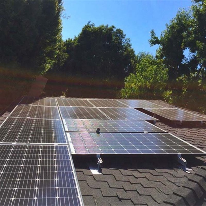 厦门阳程沥青瓦屋顶太阳能支架  铝合金光伏支架  铝板防水支架