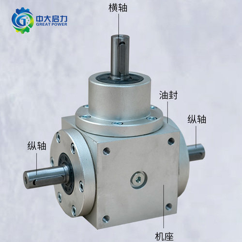 厂家供应HD转向器90°直角四方换向器锥齿轮传动减速机