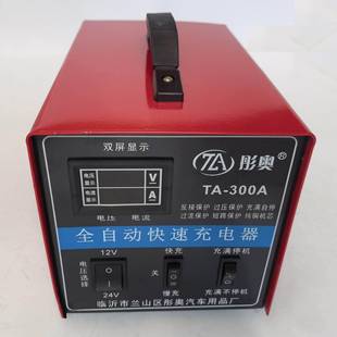 彤奥充满自停充电机TA 30012V24V转换叉车120ah电瓶充电机