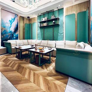 ktv沙发私人影院酒吧夜总会包厢港式轻奢清吧歌舞厅茶几沙发组合