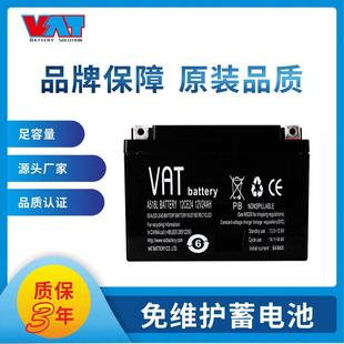 威艾特 12V24AH铅酸蓄电池电动自行车滑板车安防照明用 VAT