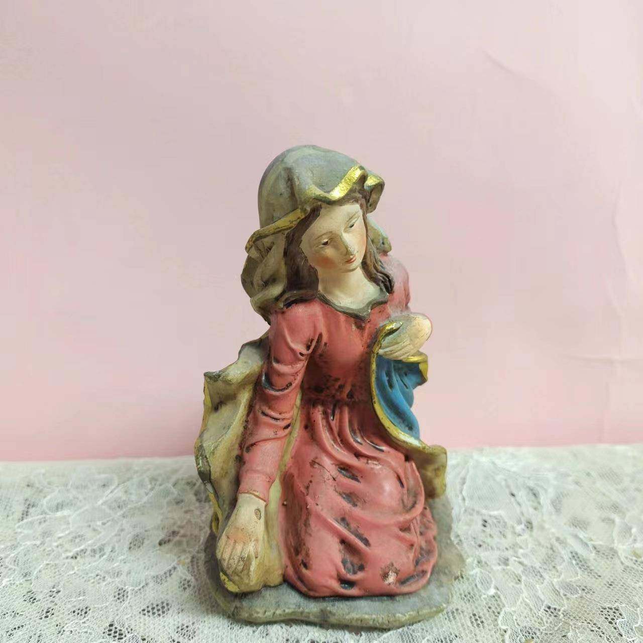 海外出口树脂工艺品圣女圣物圣像教堂家庭桌面装饰摆件