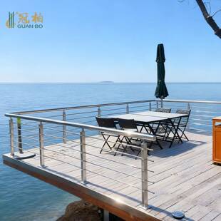 室内阳台护栏钢化玻璃栏杆柱子304不锈钢楼梯扶手拉丝木楼梯立柱