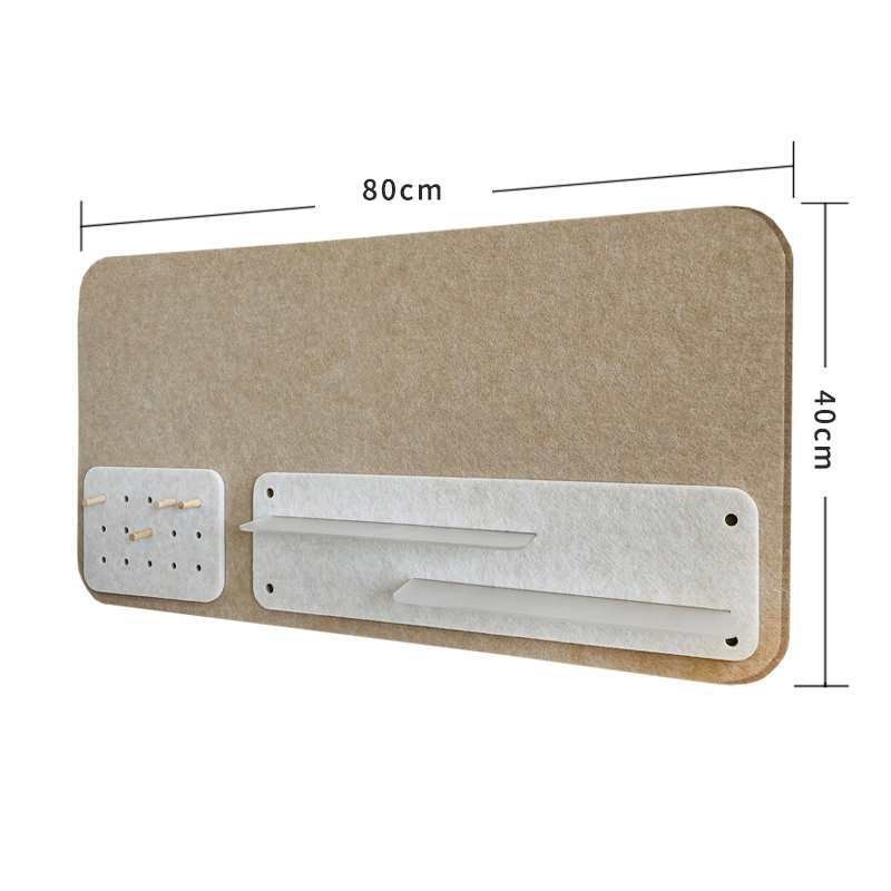 照片墙留言板组合免打孔置物架挂钩幼儿园墙面毛毡贴展示板软木板