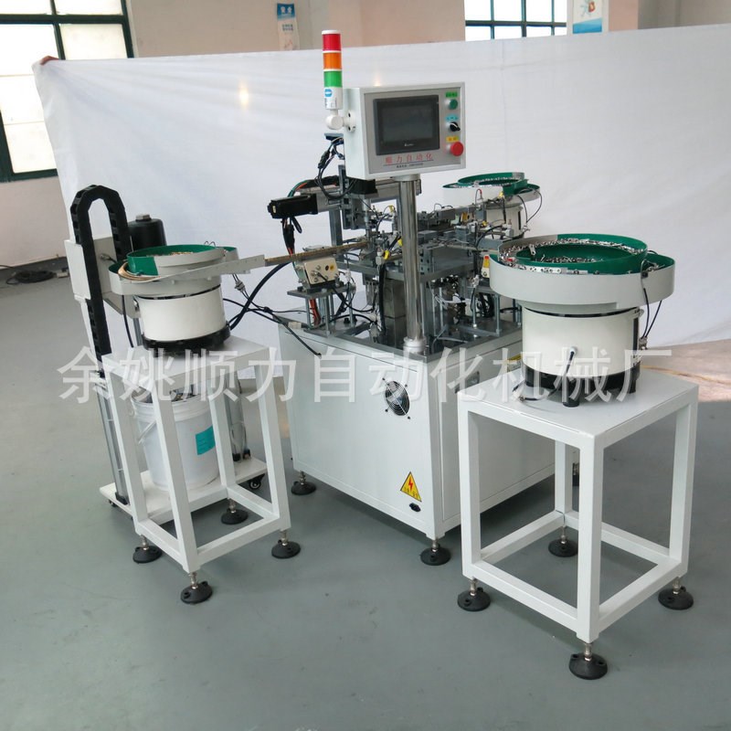 温控器支架装轴压挡圈自动装配机 元器件全自动装配机精密组装机