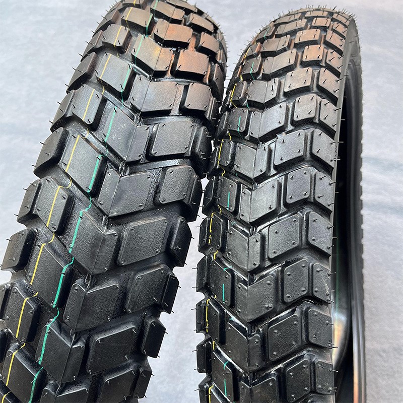 越野摩托车前90/90-19后110/90-17龟背防滑轮胎250内外胎