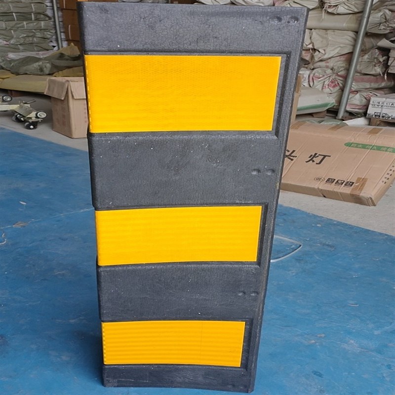 加宽1500*150橡胶直护角反光防撞条地下车库墙角包边护墙角