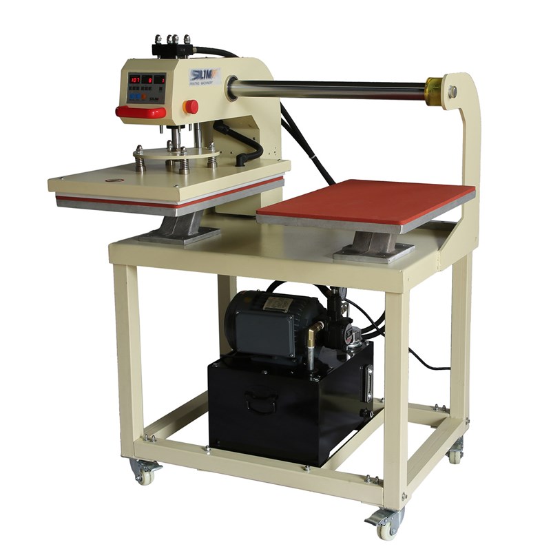 仕林上滑式双工位液压烫画机成衣压烫 热转印机器 平面压烫机设备