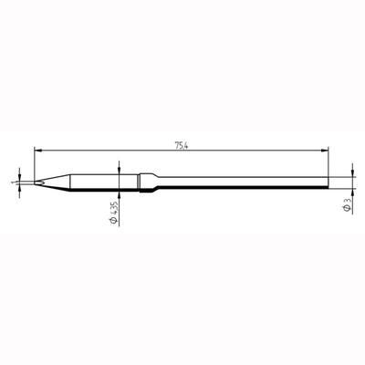高千穗高品质0212CDLF烙铁头适用ERSA焊台MICRO-TOOL烙铁手柄电焊