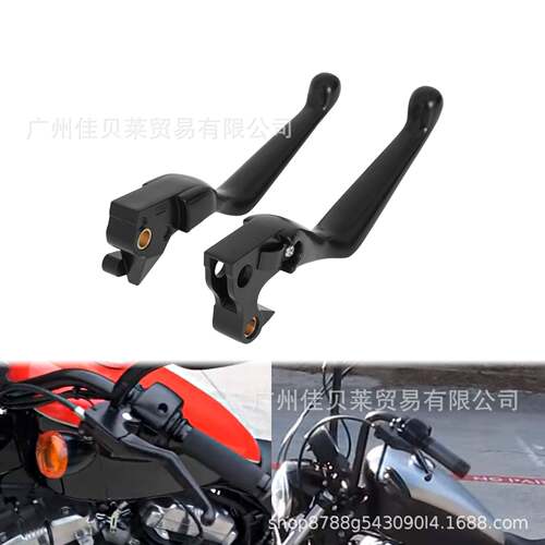 新品适用哈雷XL883XL1200X4872改装RSD刹车离合拉杆牛角刹车