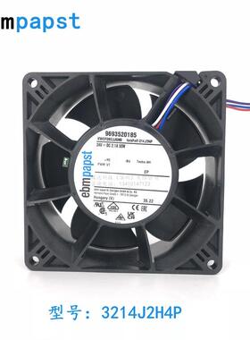 3214J/2H4P德国EBM24V2.1A50W4线可PWM调风速散热风扇