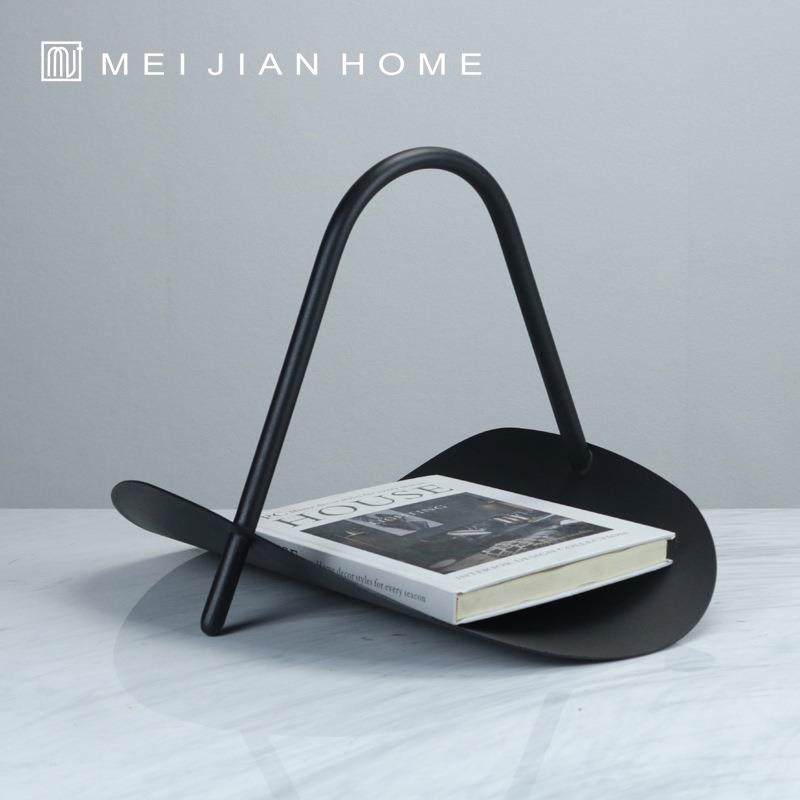 现代简约金属提篮书架杂志架摆件样板房售楼处书房客厅软装饰品,农用物资,其他肥料,淘宝优惠券,粉丝福利购,淘宝优惠卷