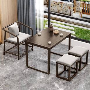 现代简约阳台茶桌椅组合实木简易茶几客厅小茶台小户型泡茶桌子