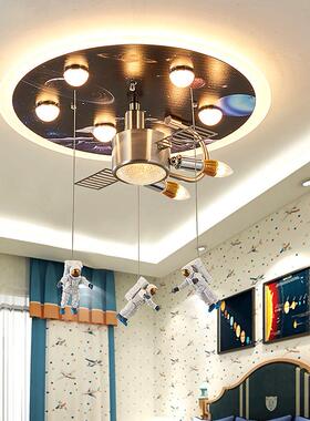 太空人宇宙吸顶灯儿童卧室卡通创意灯现代书房灯饰LED幼儿园灯具