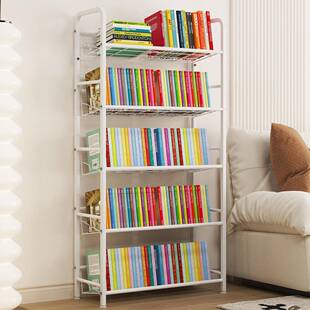 儿童书架落地置物架办公室书桌收纳书柜客厅图书馆家用靠墙展示架