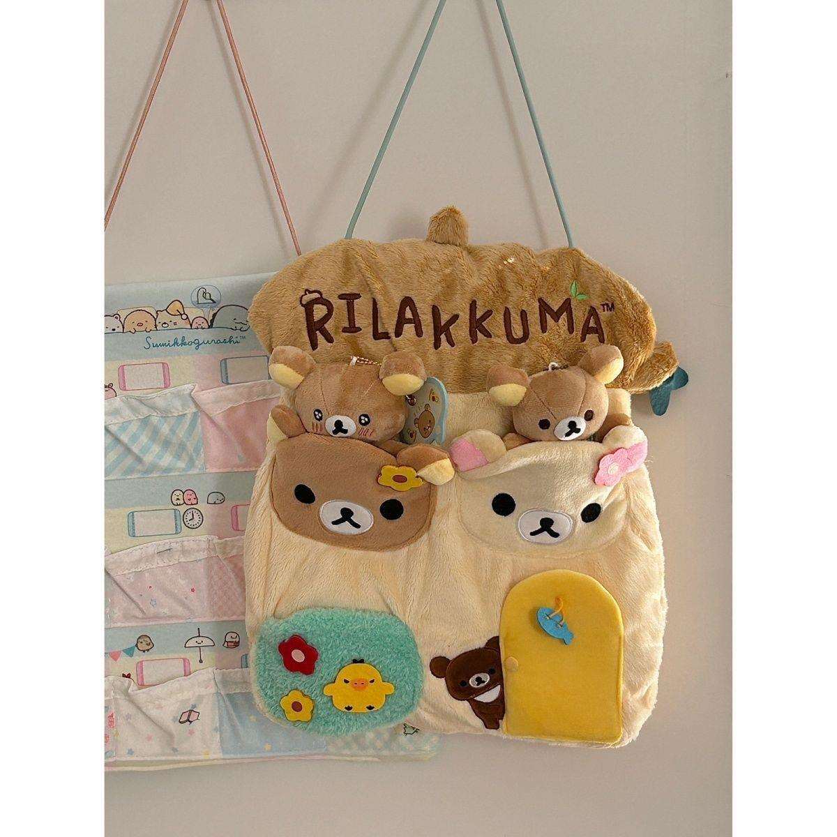 日系可爱rilakkuma轻松熊10月森林糖罐屋宿舍收纳挂袋整理壁挂
