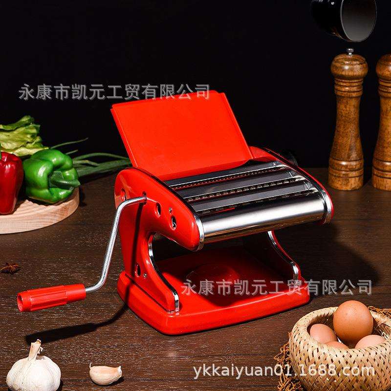 手摇面条机家用压面机加厚彩钢吸盘馄饨饺子小型多用擀面热销