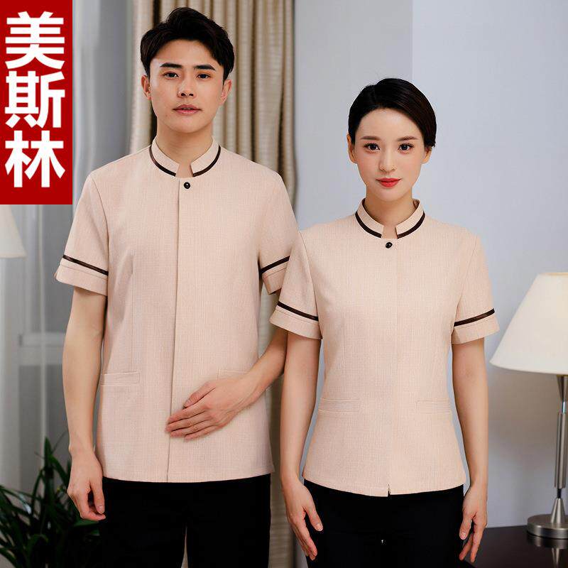 保洁服短袖夏装PA宾馆客房酒店清洁阿姨物业保洁工作服短袖套装女