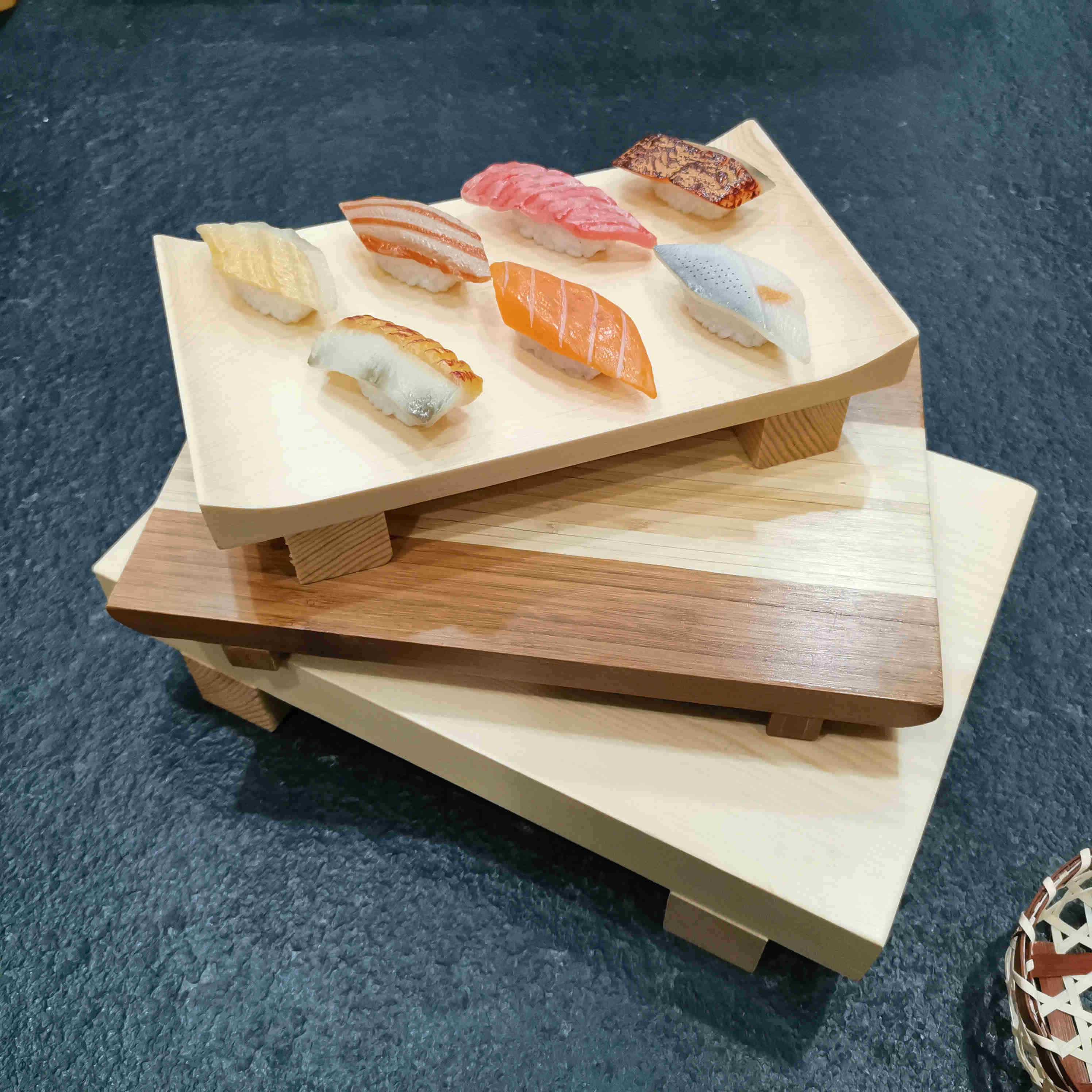 长条盘竹木寿司板长方寿司盛台料理刺身盛器竹制板料理日式竹餐具