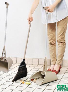 AZUMA进口家用扫把可旋转高品质扫帚天然鬃毛套装无死角簸箕