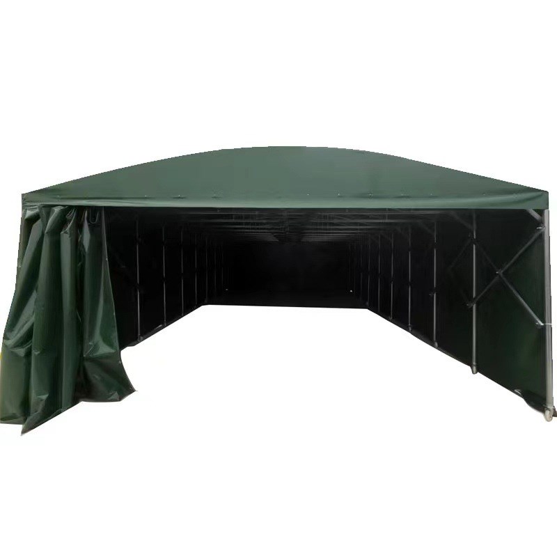 大型活动仓储帐篷物流雨棚 工厂仓库推拉棚 移动推拉帐篷伸缩雨蓬