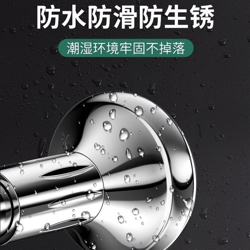 免打孔加粗加厚不锈钢伸缩杆窗帘杆阳台晾衣杆浴帘杆撑杆子挂衣杆