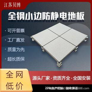 全钢小边防静电地板国标架空活动PVC/HPL/陶瓷600600